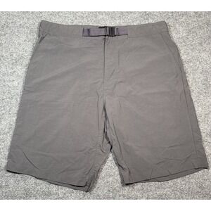 Nike SB Chino Shorts Men's 36 Grey Belted Stretch Skateboarding Casual Comfort